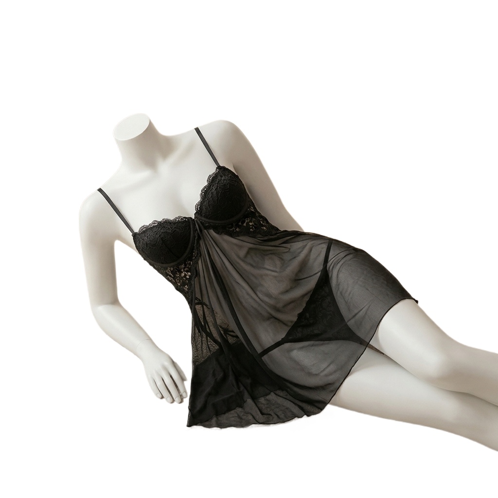 Babydoll Chemise Night - Lingerie Babydoll en dentelle pour femmes,