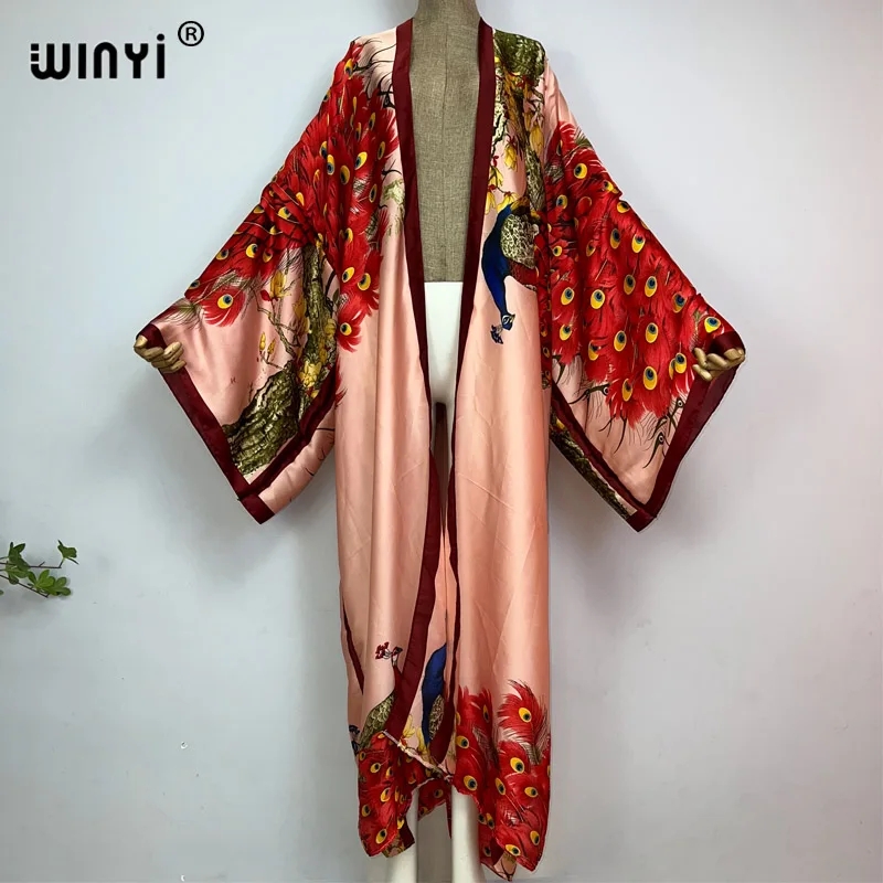 Robe Silk Women - WINYI 2026 Robe longue d'été pour